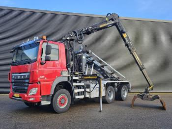 Ginaf CF 410 / 6x4/6x6 / PALFINGER Z-KRAAN + NCH CONTAINER SYSTEEM